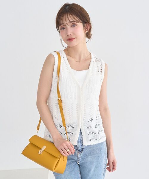 earth music&ecology(アースミュージックアンドエコロジー)の「軽量フラップ三層ショルダーバッグ(ショルダーバッグ・レディース・ブラック/イエロー/ブラウン・FREE)」の18枚目の写真