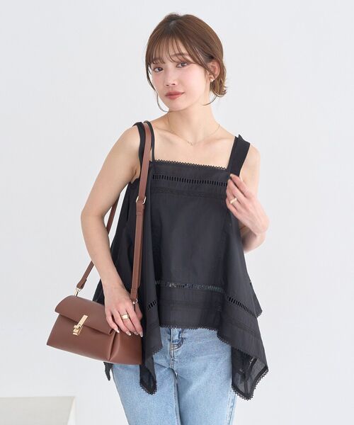 earth music&ecology(アースミュージックアンドエコロジー)の「軽量フラップ三層ショルダーバッグ(ショルダーバッグ・レディース・ブラック/イエロー/ブラウン・FREE)」の22枚目の写真