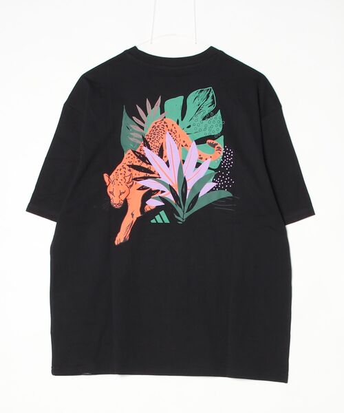 adidas(アディダス)の「アディダス adidas アニマル オーバーサイズ グラフィック Tシャツ(Tシャツ/カットソー・レディース・ベージュ/ベビーピンク/ブラック・S/M/L/XL)」の16枚目の写真