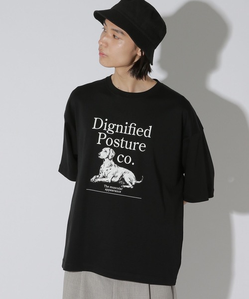 LAKOLE(ラコレ)の「アニマルグラフィックスムースT / 669287(Tシャツ/カットソー・メンズ・ブラック/ホワイト/サックスブルー・LARGE/MEDIUM)」の3枚目の写真