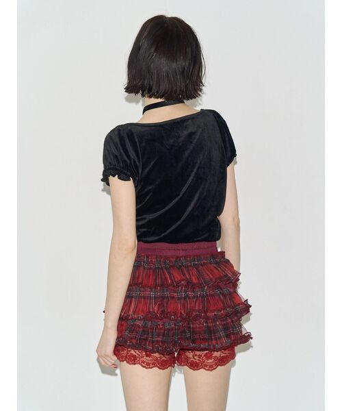 jouetie(ジュエティ)の「ボリュームチュールティアードパンツ(その他パンツ・レディース・ブラウン/レッド/ブラック/オフホワイト・FREE)」の10枚目の写真
