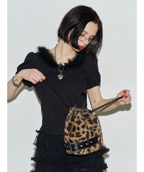 jouetie(ジュエティ)の「ボリュームチュールティアードパンツ レースパンツ インナーパンツ 赤チェック(その他パンツ・レディース・ブラウン/レッド/ブラック/オフホワイト・FREE)」の12枚目の写真