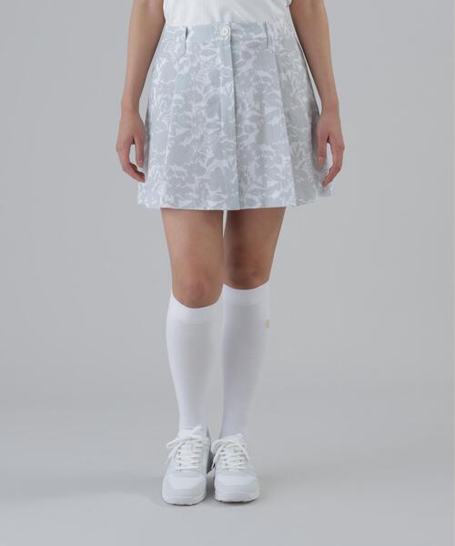 SALE！STANDREWS メランジェスカート　グレー セール】【St ANDREWS】【吸水速乾】【ストレッチ】シャドーボタニカル