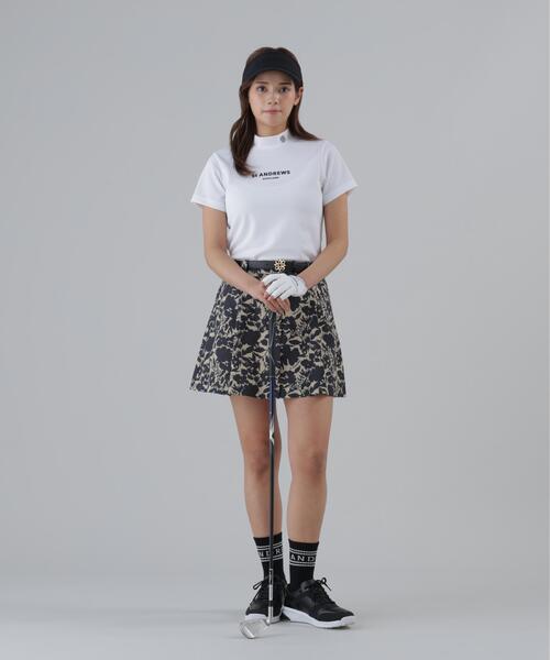 St ANDREWS(セントアンドリュース)の「【St ANDREWS】【吸水速乾】【ストレッチ】シャドーボタニカルプリントスカート (WOMENS)(スカート・レディース・ホワイト/ベージュ・S/M)」の3枚目の写真