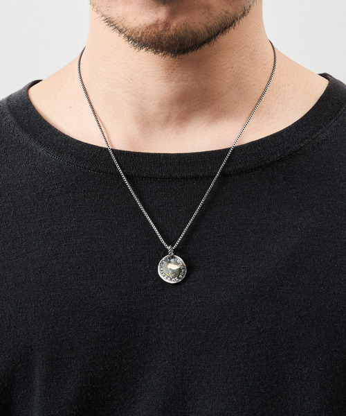 HARIM（ハリム）の「HARIM ハリム / SILVER NECKLACE stairway to Heaven COIN PENDANT シルバー925サージカルステンレスチェーンネックレス / ST-HRP114SV（ネックレス・メンズ・シルバー・50cm/45cm/40cm）」の2枚目の写真