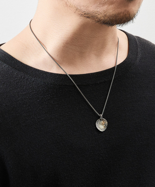 HARIM（ハリム）の「HARIM ハリム / SILVER NECKLACE stairway to Heaven COIN PENDANT シルバー925サージカルステンレスチェーンネックレス / ST-HRP114SV（ネックレス・メンズ・シルバー・50cm/45cm/40cm）」の9枚目の写真