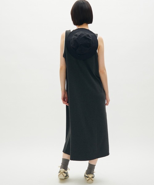 full/fill.(フルフィル)の「layered tank long onepiece / レイヤードタンクロングワンピース(ワンピース・レディース・グレー/ブラウン・FREE)」の10枚目の写真