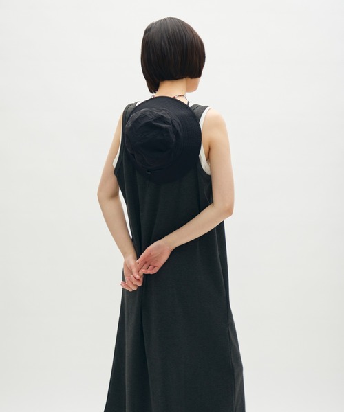 full/fill.(フルフィル)の「layered tank long onepiece / レイヤードタンクロングワンピース(ワンピース・レディース・グレー/ブラウン・FREE)」の5枚目の写真