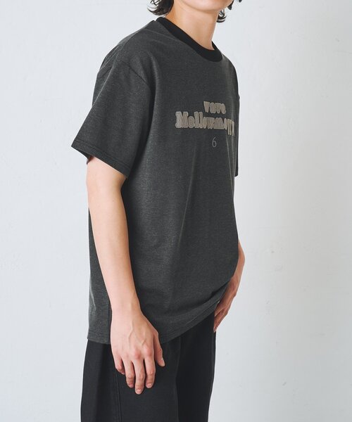 COLONY 2139(コロニートゥーワンスリーナイン)の「ダブルフェイス刺繍Tシャツ(Tシャツ/カットソー・メンズ・レッド/ホワイト/ブラック・MEDIUM/LARGE)」の3枚目の写真