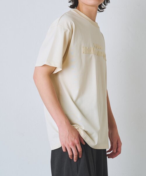 COLONY 2139(コロニートゥーワンスリーナイン)の「ダブルフェイス刺繍Tシャツ(Tシャツ/カットソー・メンズ・レッド/ホワイト/ブラック・MEDIUM/LARGE)」の6枚目の写真