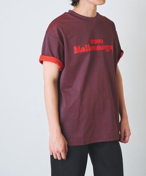 COLONY 2139(コロニートゥーワンスリーナイン)の「ダブルフェイス刺繍Tシャツ(Tシャツ/カットソー・メンズ・レッド/ホワイト/ブラック・MEDIUM/LARGE)」の20枚目の写真