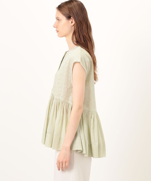 NE QUITTEZ PAS!(ヌキテパ)の「ne Quittez pas Petit Flower ブラウス(シャツ/ブラウス・レディース・ネイビー/イエロー系その他/ライトブルー・FREE)」の6枚目の写真