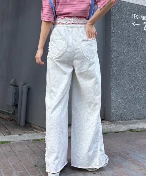 HELLO.SANFRANCISCO（ハローサンフランシスコ）の「【HELLO.SANFRANCISCO/ハローサンフランシスコ】レースウエストスウェットパンツ（スウェットパンツ・レディース・グレー/イエロー/ライトグレー・MEDIUM/SMALL）」の11枚目の写真