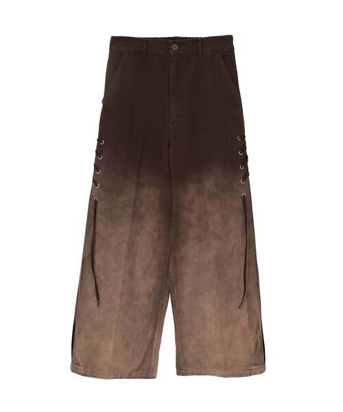 CONVERSE TOKYO(コンバーストウキョウ)の「FADE COLOR LACE-UP PANTS(デニムパンツ・レディース・ネイビー/ブラウン/ブラック・SMALL/MEDIUM)」の2枚目の写真