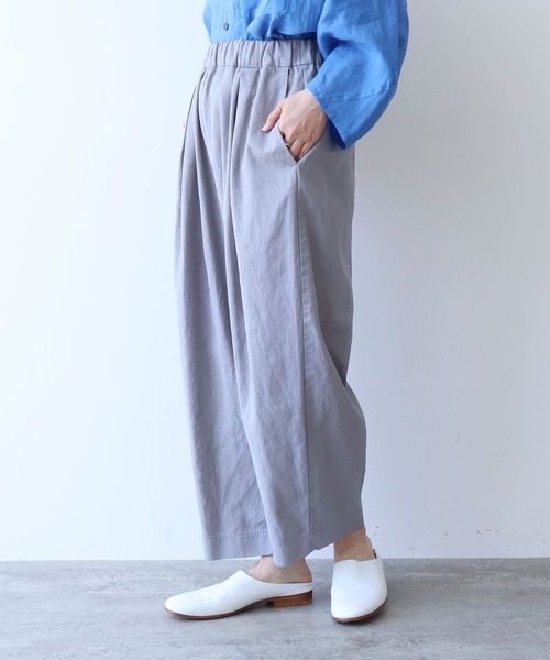 yuni(ユニ )の「△hightwist C producte dye ゴムタックパンツ(その他パンツ・レディース・チャコールグレー/グレー・FREE)」の8枚目の写真