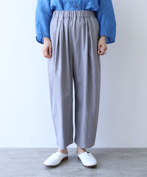 yuni(ユニ )の「△hightwist C producte dye ゴムタックパンツ(その他パンツ・レディース・チャコールグレー/グレー・FREE)」の7枚目の写真