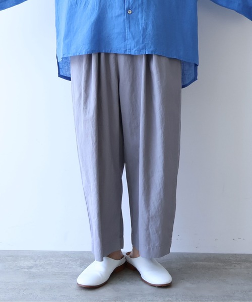 yuni(ユニ )の「△hightwist C producte dye ゴムタックパンツ(その他パンツ・レディース・チャコールグレー/グレー・FREE)」の6枚目の写真