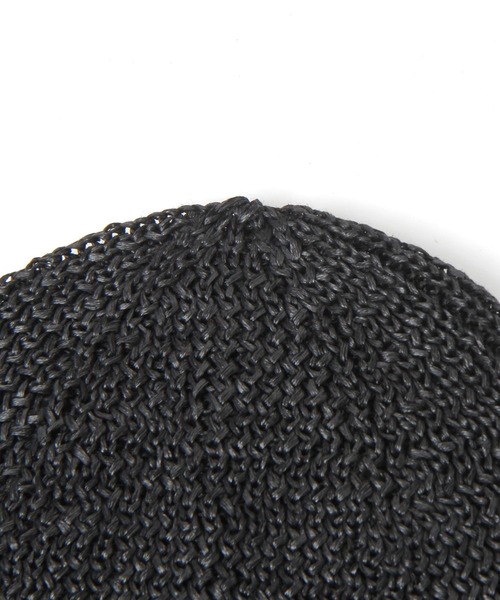 LEPSIM(レプシィム)の「サマーニットビーニー 670329(ニットキャップ/ビーニー・レディース・ブラック/グレー・ONE SIZE)」の9枚目の写真