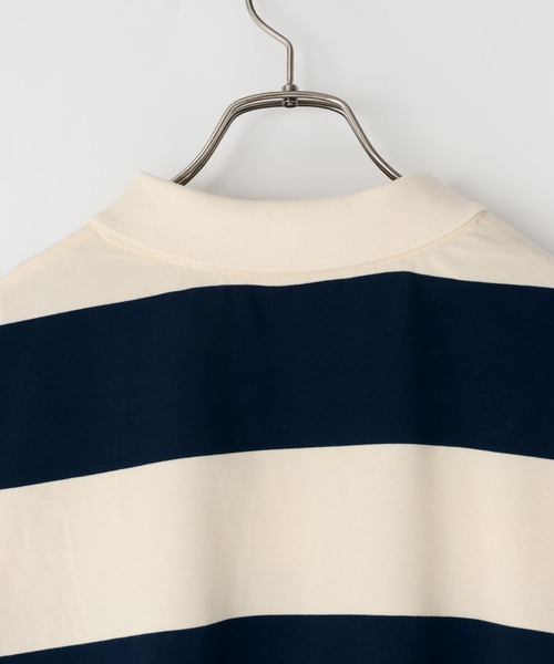 LOWRYS FARM（ローリーズファーム）の「ラガーＴＥＥ 804463（Tシャツ/カットソー・レディース・ブラウン/ネイビー・FREE）」の9枚目の写真