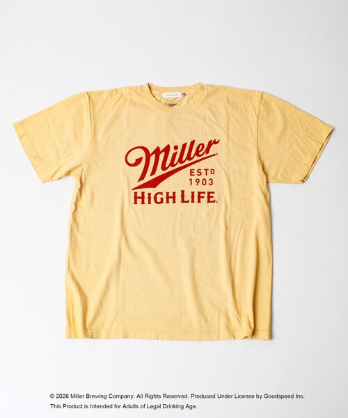 GOOD ROCK SPEED(グッドロックスピード)の「【GOOD ROCK SPEED/グッドロックスピード】Miller Tシャツ(Tシャツ/カットソー・メンズ・マスタード/オフホワイト・M/L)」の1枚目の写真