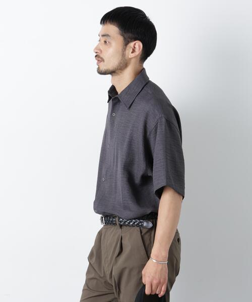 NORMANBROS(ノーマンブロス)の「NORMANBROS/NORMANBROS別注 ワッシャーシャツ半袖(シャツ/ブラウス・メンズ・ネイビー/モカ/チャコール・M/L)」の5枚目の写真