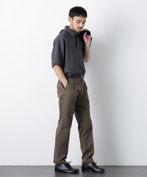 NORMANBROS(ノーマンブロス)の「NORMANBROS/NORMANBROS別注 ワッシャーシャツ半袖(シャツ/ブラウス・メンズ・ネイビー/モカ/チャコール・M/L)」の9枚目の写真