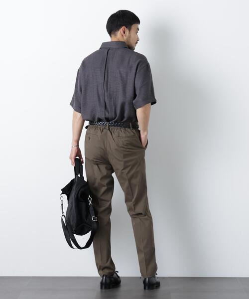 NORMANBROS(ノーマンブロス)の「NORMANBROS/NORMANBROS別注 ワッシャーシャツ半袖(シャツ/ブラウス・メンズ・ネイビー/モカ/チャコール・M/L)」の10枚目の写真