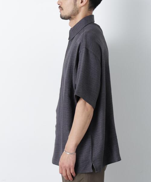 NORMANBROS(ノーマンブロス)の「NORMANBROS/NORMANBROS別注 ワッシャーシャツ半袖(シャツ/ブラウス・メンズ・ネイビー/モカ/チャコール・M/L)」の11枚目の写真