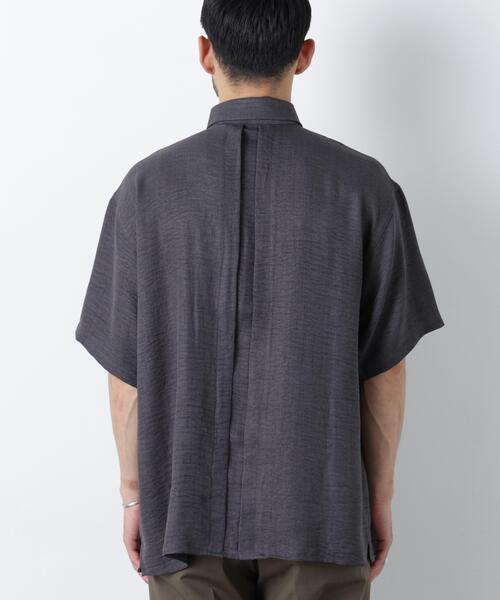 NORMANBROS(ノーマンブロス)の「NORMANBROS/NORMANBROS別注 ワッシャーシャツ半袖(シャツ/ブラウス・メンズ・ネイビー/モカ/チャコール・M/L)」の12枚目の写真