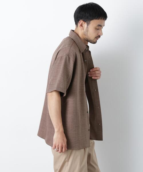 NORMANBROS(ノーマンブロス)の「NORMANBROS/NORMANBROS別注 ワッシャーシャツ半袖(シャツ/ブラウス・メンズ・ネイビー/モカ/チャコール・M/L)」の20枚目の写真