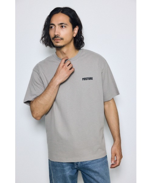 AZUL by moussy（アズールバイマウジー）の「ワンポイントロゴTシャツ　夏服　春服　秋服　半袖（Tシャツ/カットソー・メンズ・ホワイト/ライトグレー/ブラック/スモークピンク・MEDIUM/SMALL/LARGE）」の22枚目の写真