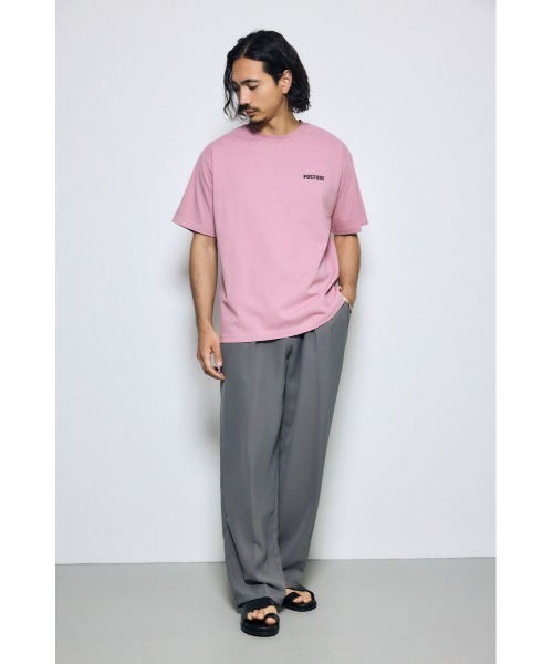 AZUL by moussy（アズールバイマウジー）の「ワンポイントロゴTシャツ　夏服　春服　秋服　半袖（Tシャツ/カットソー・メンズ・ホワイト/ライトグレー/ブラック/スモークピンク・MEDIUM/SMALL/LARGE）」の13枚目の写真