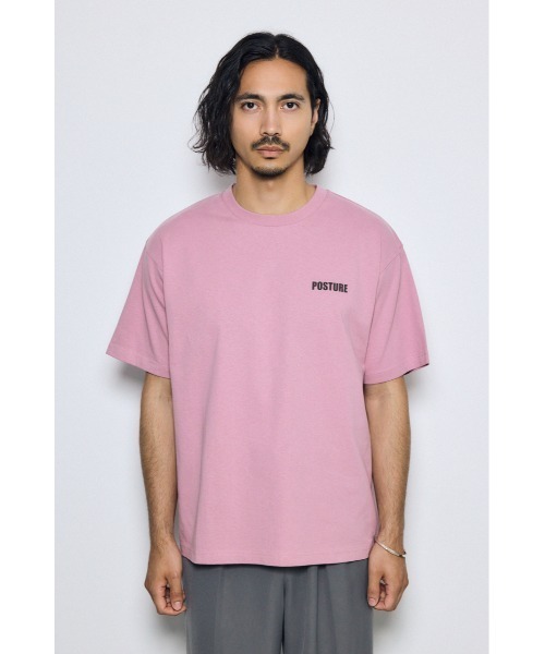 AZUL by moussy（アズールバイマウジー）の「ワンポイントロゴTシャツ　夏服　春服　秋服　半袖（Tシャツ/カットソー・メンズ・ホワイト/ライトグレー/ブラック/スモークピンク・MEDIUM/SMALL/LARGE）」の14枚目の写真
