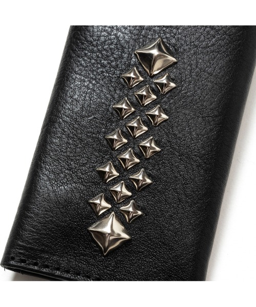 CALEE（キャリー）の「STUDS LEATHER KEY CASE（キーケース/キーアクセサリー・メンズ・ブラック・FREE）」の8枚目の写真