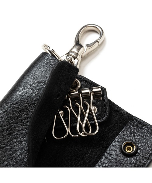 CALEE（キャリー）の「STUDS LEATHER KEY CASE（キーケース/キーアクセサリー・メンズ・ブラック・FREE）」の5枚目の写真