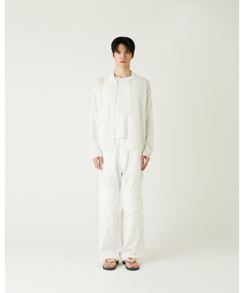 THEENDQUESTION（ジエンドクエスチョン）の「Linen blend collar cardigan / WHITE（カーディガン/ボレロ・レディース・その他・FREE）」の3枚目の写真