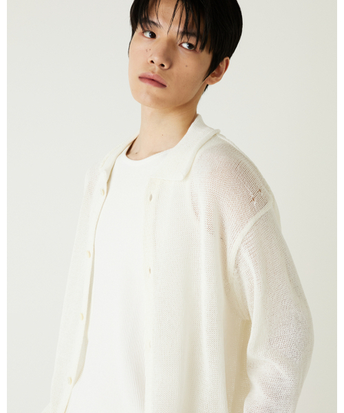 THEENDQUESTION（ジエンドクエスチョン）の「Linen blend collar cardigan / WHITE（カーディガン/ボレロ・レディース・その他・FREE）」の10枚目の写真