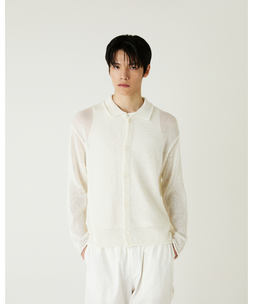 THEENDQUESTION（ジエンドクエスチョン）の「Linen blend collar cardigan / WHITE（カーディガン/ボレロ・レディース・その他・FREE）」の12枚目の写真