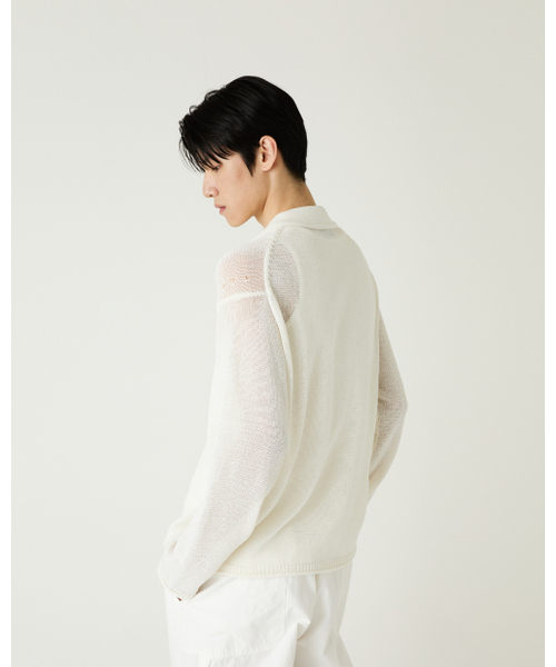THEENDQUESTION（ジエンドクエスチョン）の「Linen blend collar cardigan / WHITE（カーディガン/ボレロ・レディース・その他・FREE）」の15枚目の写真