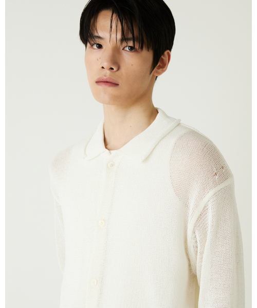 THEENDQUESTION（ジエンドクエスチョン）の「Linen blend collar cardigan / WHITE（カーディガン/ボレロ・レディース・その他・FREE）」の16枚目の写真