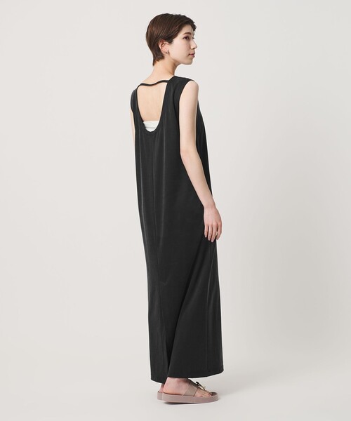 BEAUTY&YOUTH UNITED ARROWS（ビューティーアンドユースユナイテッドアローズ）の「キュプラポリエステル バックオープンワンピース（ワンピース・レディース・オレンジ/ブラック/ネイビー・M/S）」の9枚目の写真