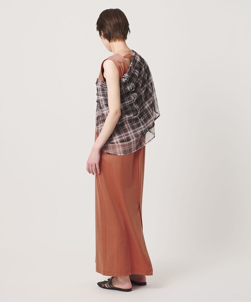 BEAUTY&YOUTH UNITED ARROWS（ビューティーアンドユースユナイテッドアローズ）の「キュプラポリエステル バックオープンワンピース（ワンピース・レディース・オレンジ/ブラック/ネイビー・M/S）」の11枚目の写真