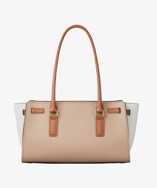 MICHAEL KORS（マイケルコース）の「HAMILTON MODERNE カラーブロック レザー サッチェル スモール（ショルダーバッグ・レディース・ベージュ系その他・FREE）」の4枚目の写真