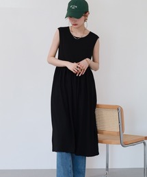 ノースリーブカットワンピース