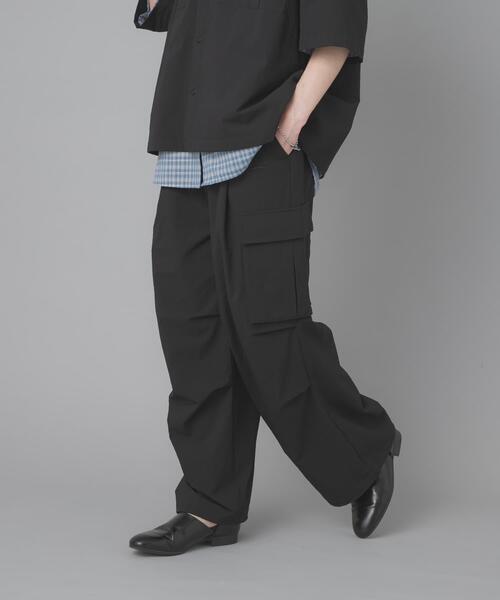 SENSE OF PLACE by URBAN RESEARCH（センスオブプレイスバイアーバンリサーチ）の「『別注』Converse×SENSE OF PLACE　JACK PURCELカーゴパンツ（その他パンツ・メンズ・ブラック/チャコールグレー・SMALL/MEDIUM/LARGE）」の6枚目の写真