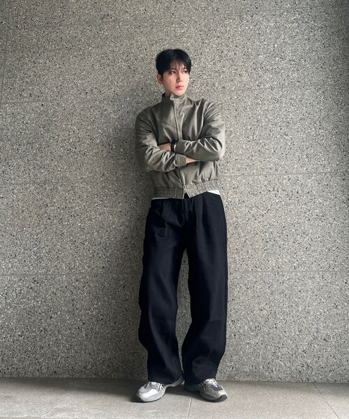 DECOROSO（デコローゾ）の「ウォッシュドコットンワンタックワイドパンツ[ブラック]（その他パンツ・メンズ・その他・MEDIUM/LARGE/X-LARGE）」の13枚目の写真