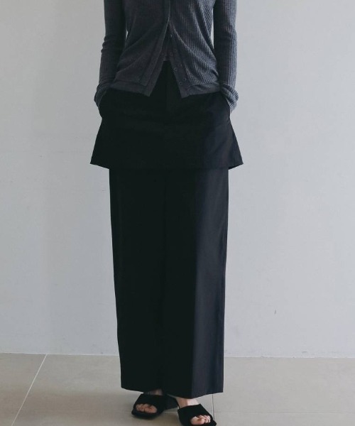 anuke（アンヌーク）の「Multifunction Layered Pants 62610725（その他パンツ・レディース・ブラック/ブラウン・36/38）」の2枚目の写真