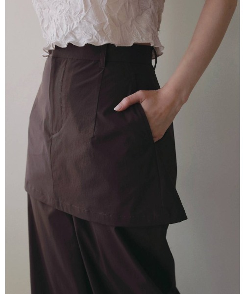 anuke（アンヌーク）の「Multifunction Layered Pants 62610725（その他パンツ・レディース・ブラック/ブラウン・36/38）」の9枚目の写真