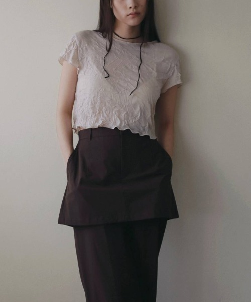 anuke（アンヌーク）の「Multifunction Layered Pants 62610725（その他パンツ・レディース・ブラック/ブラウン・36/38）」の7枚目の写真