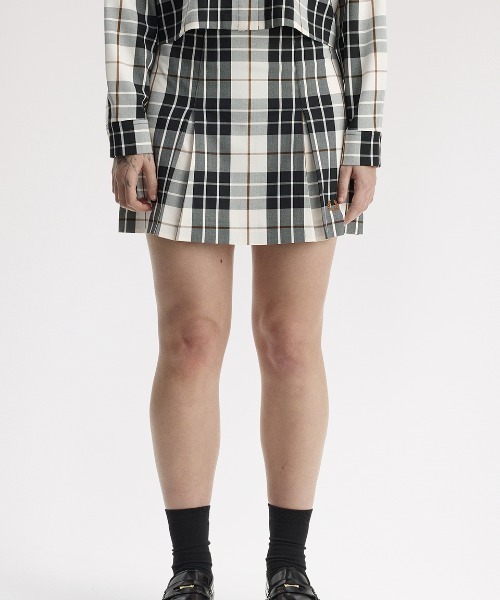 FRED PERRY(フレッドペリー)の「【先行予約受付中】Tartan Skirt/タータンチェックスカート(スカート・レディース・ベージュ・6/8/10)」の6枚目の写真